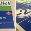 Tecnivial señalización en braille en el metro de Madrid